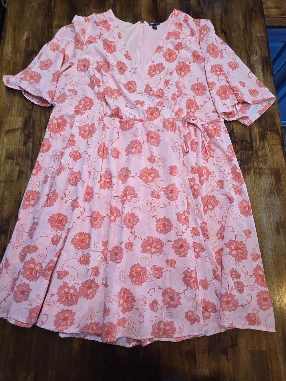 Torrid Floral Mini Dress Pink Size 22